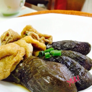 茄子と油揚のレンジ煮